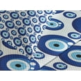 thumbnail image 4 of Ambesonne Evil Eye Quilted Bedspread Set 3 Pcs, Symmetrical, Queen Size, Blue Pale Blue White, 4 of 5