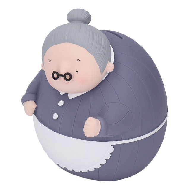 Banco Old Lady Coin Bank Adorno Vinilo Moneda Hucha Artesanía Decoraciones Para El Hogar Hucha Con Cesta Pequeña Para
