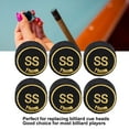 thumbnail image 4 of Billiard Pool Cue Tips, 6PCS PU Black Multiple Layer Pool Cue Tips Replacement Kit For Billiard Games Pool Cues And Snooke, 4 of 8