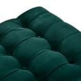 thumbnail image 6 of Upholstered Flip Top Storage Bench with Button Tufted Top, Green, 6 of 6