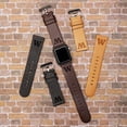 thumbnail image 2 of Washington Premium Leather Unisex Watch Band for Apple Watch - 38/40/41mm(42mm Series 10) Long Black by Affinity Bands, 2 of 5