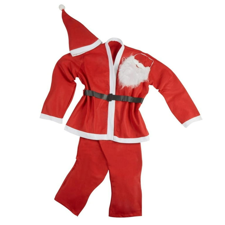 Nicky Bigs Novelties Santa Suit Set with Beard - 5 Piece Adult