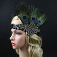 thumbnail image 2 of Diadema de plumas, accesorio para disfraces, diadema para fiestas, 2 of 9