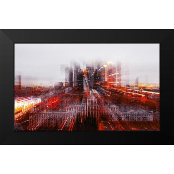 Chiriaco, Carmine 24x16 Black Modern Framed Museum Art Print Titled - Tron City