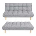 thumbnail image 1 of Sofa Cama Matrimonial Reclinable Acolchado 3 Plazas Moderno gris, 1 of 3