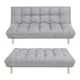 thumbnail image 1 of Sofa Cama Matrimonial Reclinable Acolchado 3 Plazas Moderno gris, 1 of 3