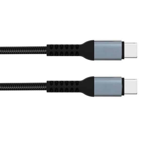 Necvior 100/240W USB C to USB C Sync Data Fast Charging Cable Nylon Braided 480mbps