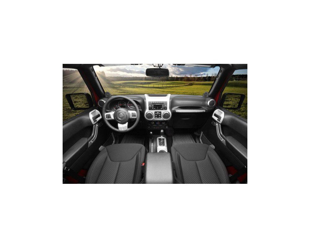 Rugged Ridge 11152.96 Interior Trim Kit For Jeep Wrangler (JK), Brushed
