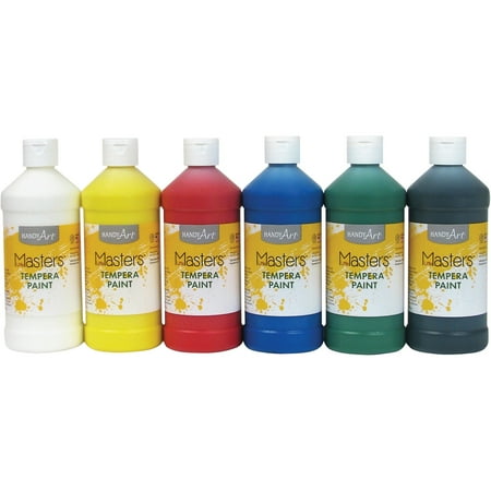 - Handy Art, HAN882722, Masters Tempera Paint, 6 / Set