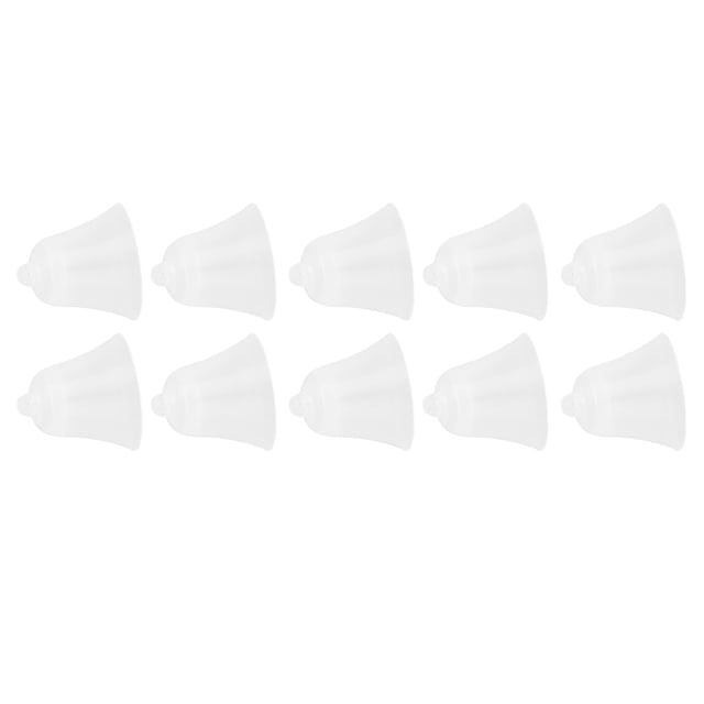 10PCS Domes Replacement Silicone Soft Earplug Eardrum Heads Earbud Tips White