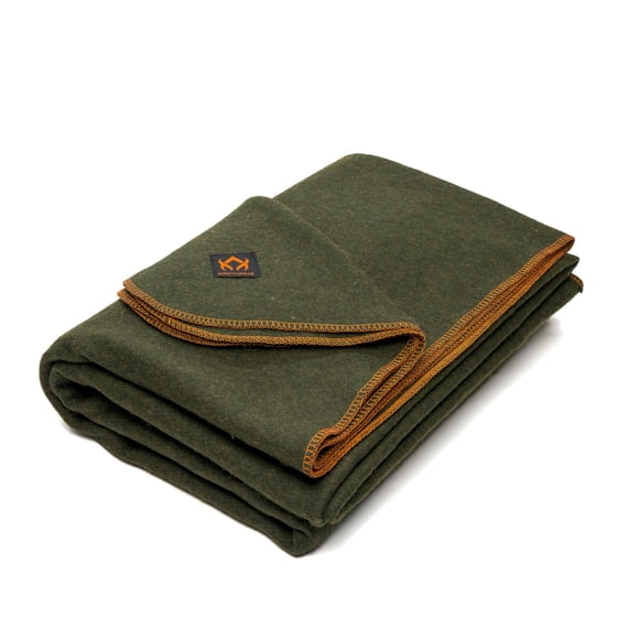 Manta de lana Arcturus, militar, cálida, gruesa, lavable, 2,04 kg