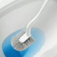 thumbnail image 4 of Ikohbadg Curved Toilet Brush Plastic Long Antislip Grip Handle Toilet Cleaning Brushes Strong Decontamination Hanging Portable Toilet Bowl Brush Bathroom Accessories, 4 of 8
