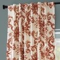 thumbnail image 5 of Indonesian Rust Printed Cotton Twill Curtain (1 Panel), Indonesian Rust, 50W X 120L, 5 of 6