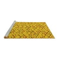 thumbnail image 2 of Ahgly Company Machine Washable Indoor Rectangle Abstract Yellow Modern Area Rugs, 4' x 6', 2 of 4