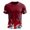 Brick Red, variant on Outdoor Top for Men British Patriotic Jack Print Short Sleeve Blend Compression Shirt Men,White,S