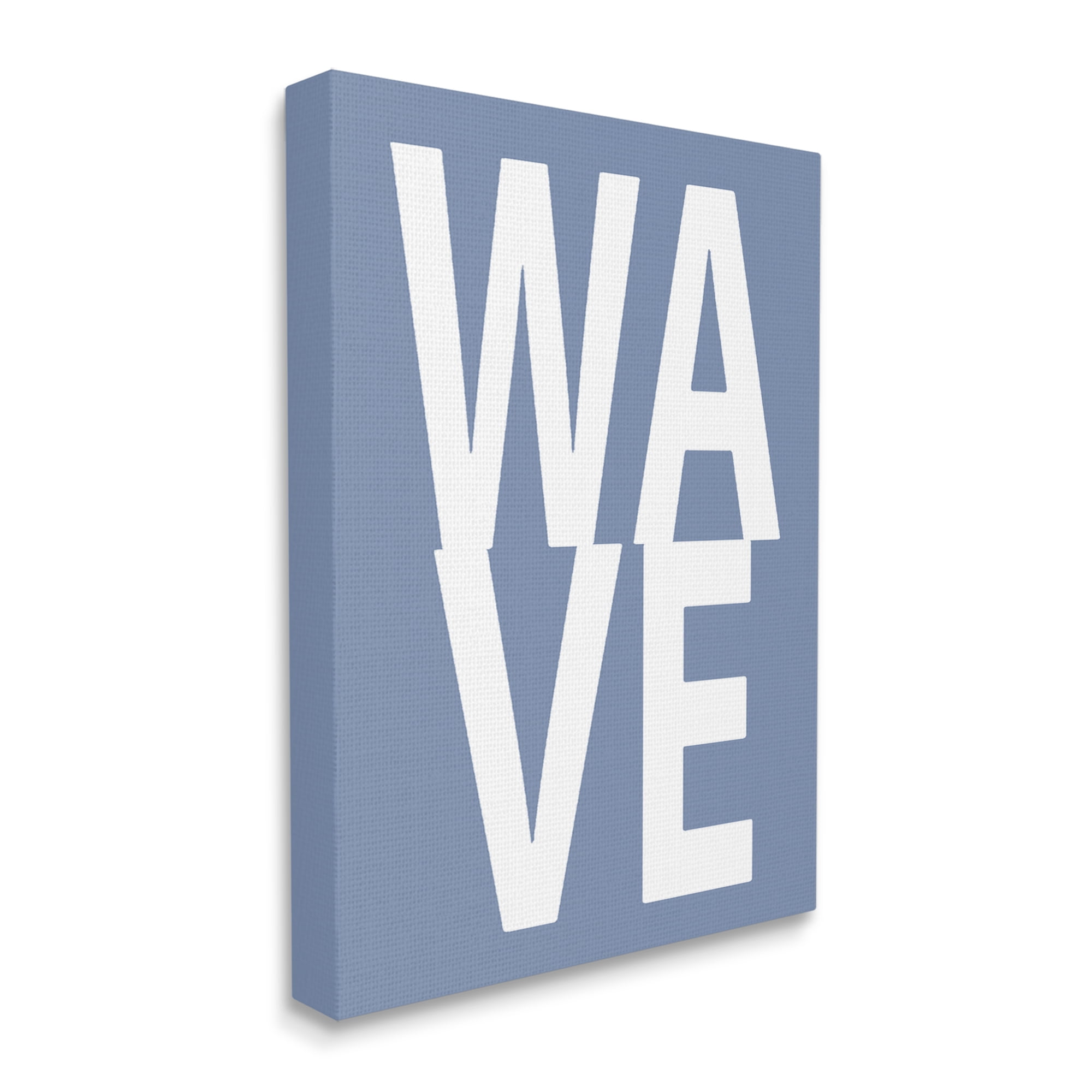 Stupell Industries Nautical Wave Text Nature Painting Gallery Wrapped Canvas Art Print Wall Art, 16 x 20