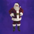 thumbnail image 3 of 7-Piece Majestic Santa Claus Suit Deluxe Costume Thick Burgundy - Adult Size X-Large, 3 of 4