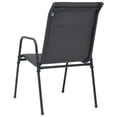 thumbnail image 6 of vidaXL 3 Piece Patio Dining Set Steel Anthracite, 6 of 8
