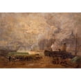 thumbnail image 3 of Germain Eugène Bonneton 14x11 Black Modern Framed Museum Art Print Titled - La Seine, at Port Saint-Nicolas (1900), 3 of 5