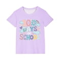 thumbnail image 2 of Babcutegg Kids Short Tops Sleeve Shirts for Girls Boys Cotton T-shirt Fashionable Cotton Pullover Purple Size 13 Years, 2 of 6