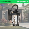 thumbnail image 4 of Minka Lavery Merrimack 20" High Black LED Outdoor Wall Light, 4 of 7