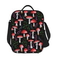 thumbnail image 7 of Bingfone Red Mushrooms Reusable Insulated Lunch Bag Cooler For Work School Picnic Or Travel, 7 of 7