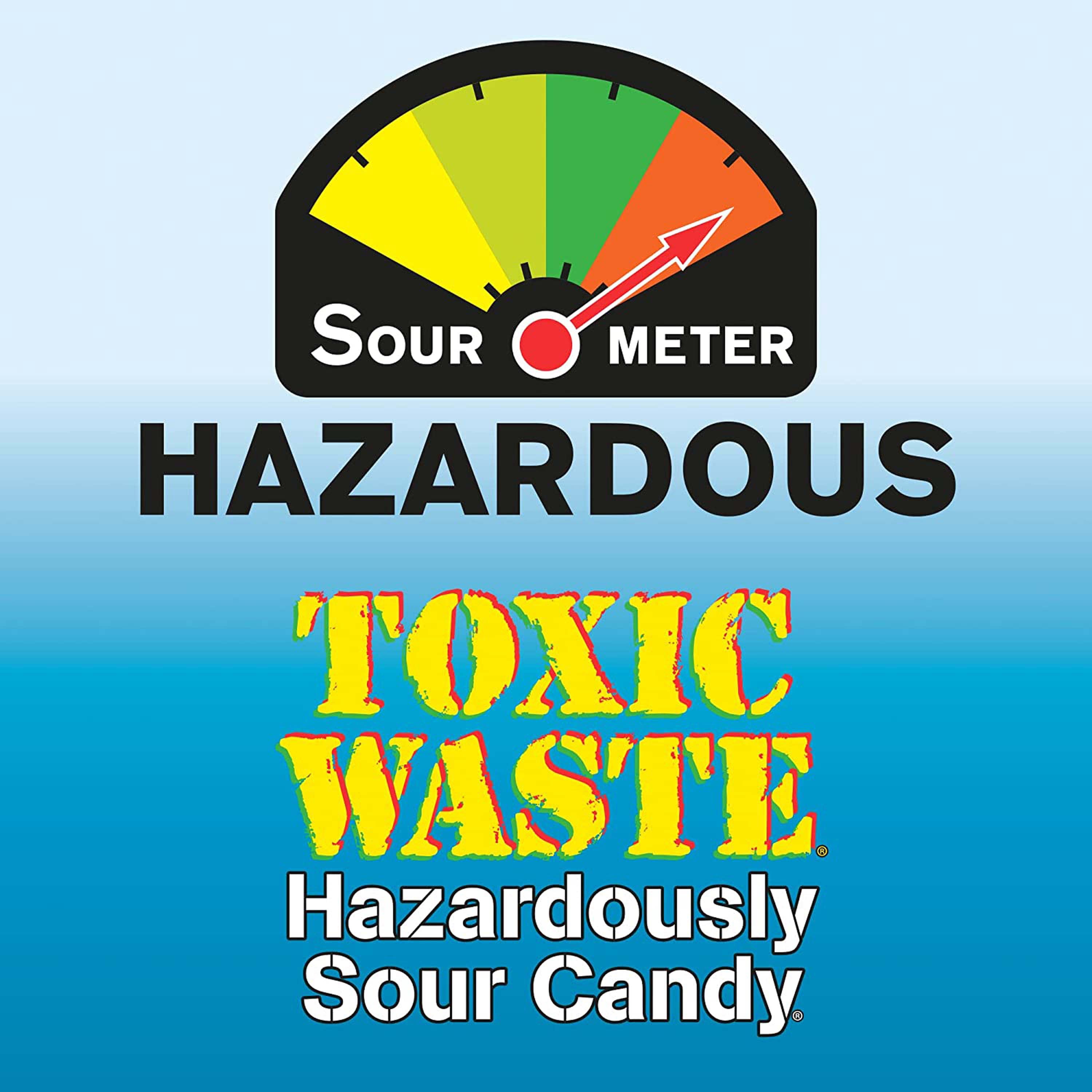 Toxic Waste Hazardously Sour Candy in Original Yellow Drum, 1.7 oz., Contains No Known Allergens
