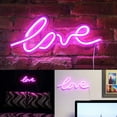 thumbnail image 2 of Rosnek Led Neon Sign Light Wall Light Wall Decor Battery or USB Powered Light Up Acrylic Neon Sign for Bedroom, Kids Room, Living Room, Bar, Party, Christmas, Wedding, 2 of 3