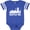 Football Blue and White, variant on Inktastic Seattle Skyline Grunge Boys or Girls Baby Bodysuit
