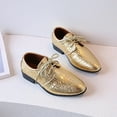 thumbnail image 7 of Boys Leather Shoes Four Seasons New Pattern Simple Solid Color Stylish Adorable Lace Up Low Heel Comfortable Comfy Soft Footwear, 7 of 7