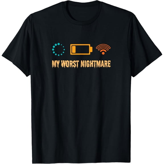 My Worst Nightmare Funny Vintage Gamers Horror Movie Gifts Halloween T-shirt