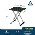 thumbnail image 3 of GCI Outdoor Compact Camp Table 20 Mesa plegable para exteriores, 3 of 5