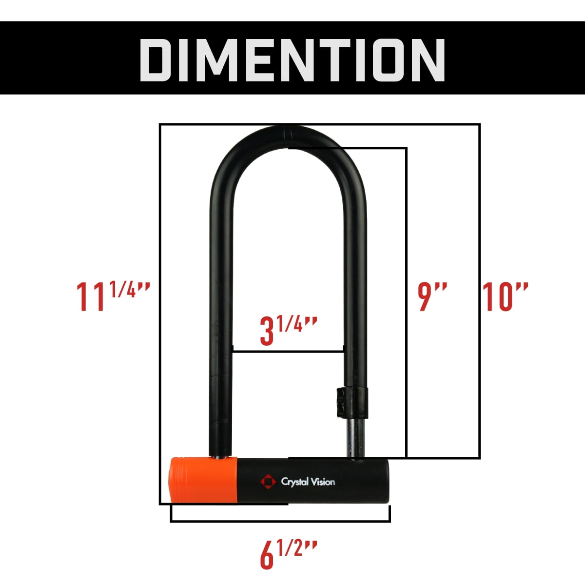 Blackstone Bike Lock with 130 dB alarm 14 mm Heavy Duty shackle and 52 inches 12 mm security cable