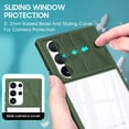 thumbnail image 2 of for Samsung Galaxy S23 Ultra Case with Slide Camera Cover, S23 Ultra Clear Case with Camera Lens Protector, Transparent Slim TPU Bumper Shockproof Protective Case for Samsung S23 Ultra 5G (Green), 2 of 15