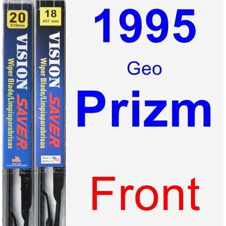 1995 Geo Prizm - 1995 Geo Prizm Wiper Blade Set/Kit (Front) (2 Blades) - Vision Saver