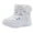 White, variant on AnuirheiH Kids Snow Boots For Boys Girls Kids Outdoor Children Winter Shoes Cotton Boots 4-6$ off 2nd