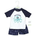 thumbnail image 2 of Hudson Baby Boys Swim Rashguard Set, Sea Octopus, 6-9 Months, 2 of 4
