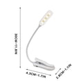 thumbnail image 6 of OAVQHLG3B LED Clip On Reading Light, Book Light, , Bed Light, Clip on Light with 3 Brightness Level, USB Rechargeable, 6 of 6
