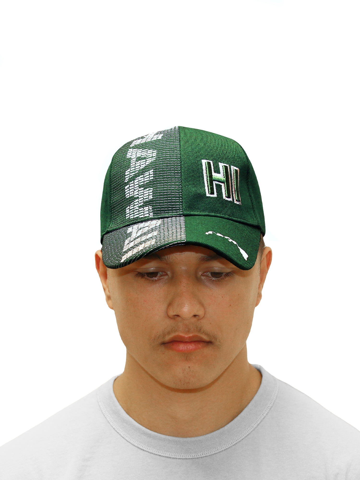 ISLAND CREW HAWAII CAP: Hi Hawaii W/ Island Logo, Green
