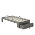 thumbnail image 5 of Colorado Twin Bed with Foot Drawer in Grey with USB Turbo Charger, 5 of 6