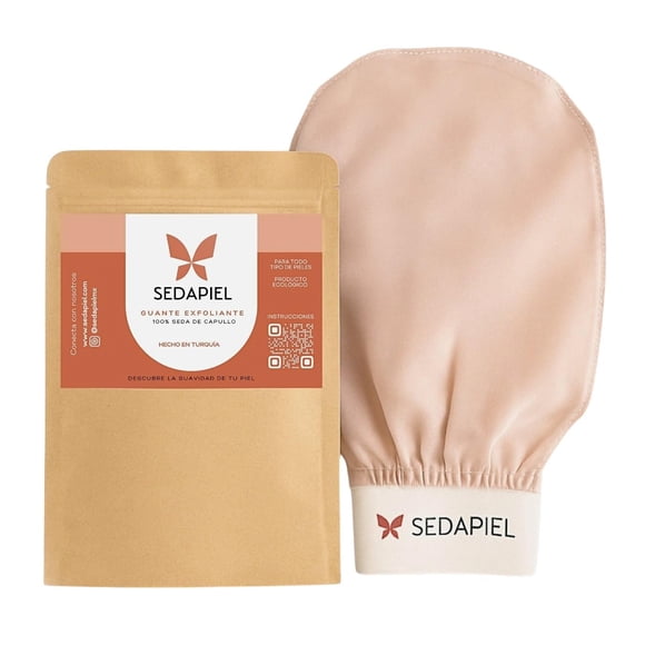 SEDAPIEL Guante Exfoliante Premium de Seda de Capullo