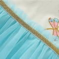 thumbnail image 5 of LYMAYTER 2-7 Y Girls Kids Sweet Princess Dresses Baby Summer Tulle Short Sleeved Tutu Toddler Printed Sundress, 5 of 8