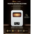 thumbnail image 2 of 1500-Watt White Wall Hung or Wall Mount Electric Space Heater Dual System with Infrared and Fan Forced, WiFi and RC, 2 of 8