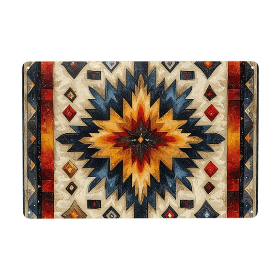Native Southwest Tribal Patterns Art Metal Tin Sign Garden Signs Kitchen Wall Art Decoration Home Decor 8X12Inch