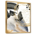 thumbnail image 3 of Designart 'Pastel Abstract With Black Blue Beige and Gold Spots' Modern Framed Canvas Wall Art Print, 3 of 5