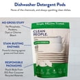 thumbnail image 6 of Clean People Dishwasher Detergent Pods - Lemon, 60 Pack - No Residue, Sparkling Clean, 6 of 9