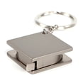 thumbnail image 2 of Hevirgo Mini Stainless Steel Retractable Measure Tape Ruler Keychain Key Ring Pendant(Silver), 2 of 9