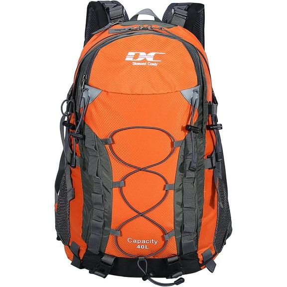DC Diamond Candy Hiking Backpack for Men and Women 40L Lightweight Day Pack for Travel Camping