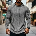thumbnail image 2 of NLLSHGJ Chandail à Capuche pour Hommes, Manches Longues, Sport, Course, Décontracté, Bleu, 2 of 9