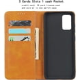 thumbnail image 2 of Galaxy S20 Plus Wallet Case,Premium PU Leather Flip Folio Case with Card Slot,Case Pocket,Kickstand and Magnetic Closure TPU Shockproof Case for Samsung Galaxy S20 Plus /S20+,6.7" Khaki+Brown, 2 of 9